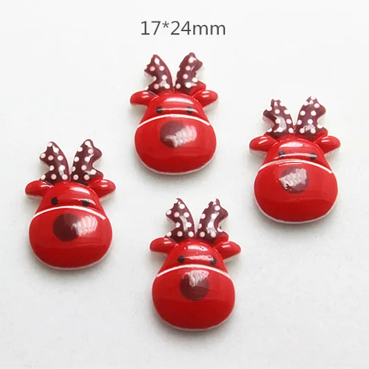 

20pcs Resin Christmas Reindeer/Santa Claus/Tree/Bell/Snowman/Wreath/Sock/Glove Flatback Cabochon DIY Craft scrapbooking