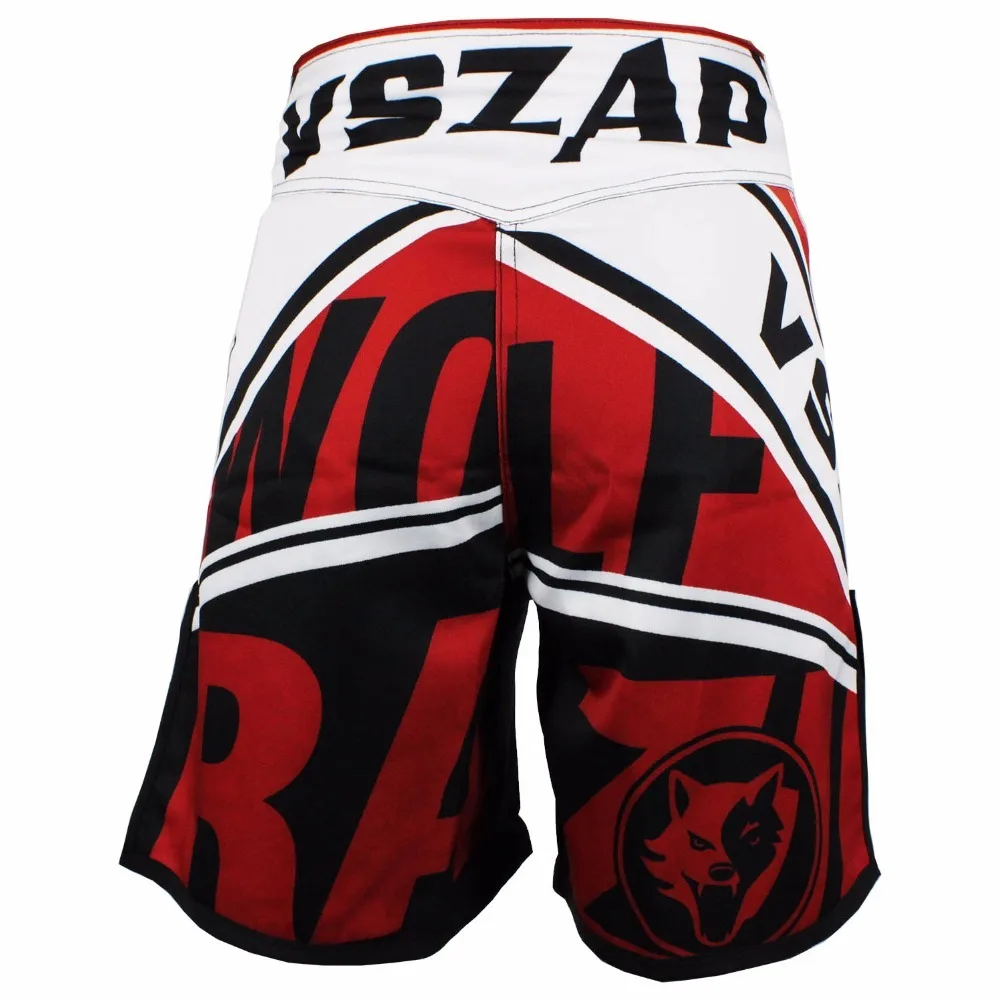 VSZAP Boxing Shorts MMA Boxing Men's Muay Thai Boxing Shorts Printing MMA Shorts Fight Grappling Short Polyester Kick Gel Thai