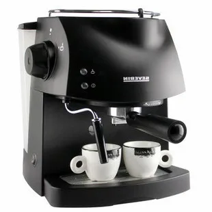 Cafeteira Electric Coffee makers cafe maker machine double use semi automatic powder black fashion 1100W steam design espresso | Бытовая