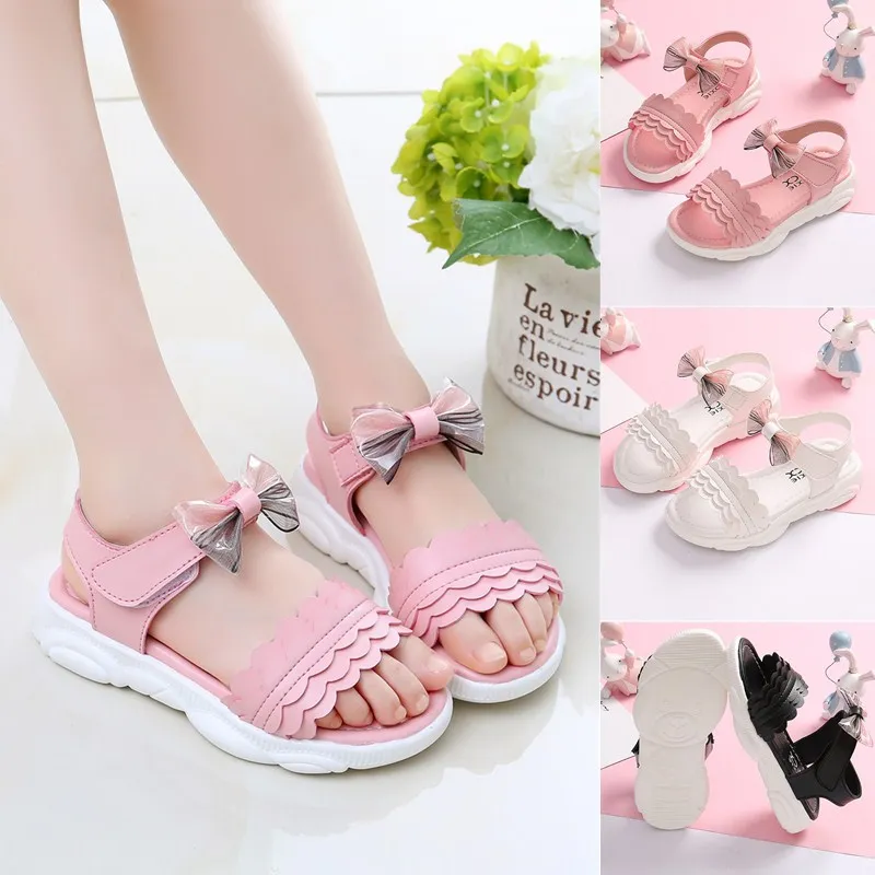 Summer Girl Sandal Kids Shoes For Girls Children non-slip soft bottom Bowtie Princess Shoes 4T 5T 6T 7T 8T 9T 10T 11T 12T 14T Summer Girl Sandal Kids Shoes For Girls Children non-slip soft bottom Bowtie Princess Shoes 4T 5T 6T 7T 8T 9T 10T 11T 12T 14T