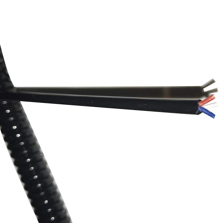 3-жильный пружинный провод PU пружинный кабель 3*0,2 квадратный прямой Undraw 2 м длинный спиральный Телескопический шнур питания провод