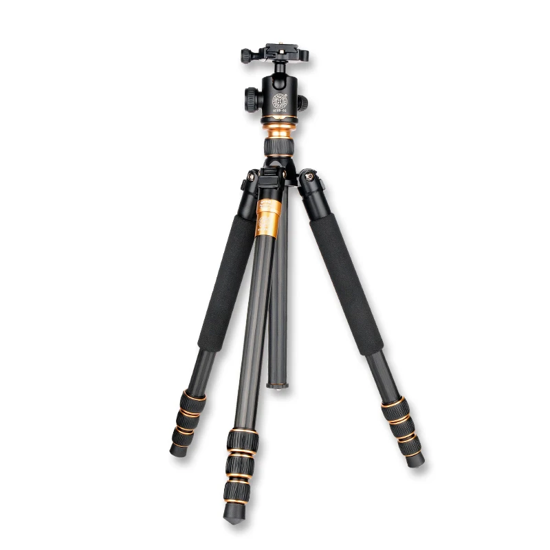 

QZSD Q999C Portable Detachable Changeable Traveling Tripod Monopod Carbon Fiber Ball Head for SLR Camera DSLR Camcorder