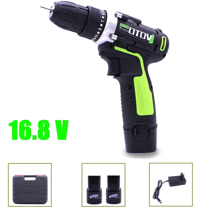VOTO 16.8V 2*Battery Rechargeable Cordless Drill Electric Screwdriver Set Lithium Power Tools Screw Gun Driver Case Green VT цена VOTO 16.8V 2*Battery Rechargeable Cordless Drill Electric Screwdriver Set Lithium Power Tools Screw Gun Driver Case Green VT цены онлайн