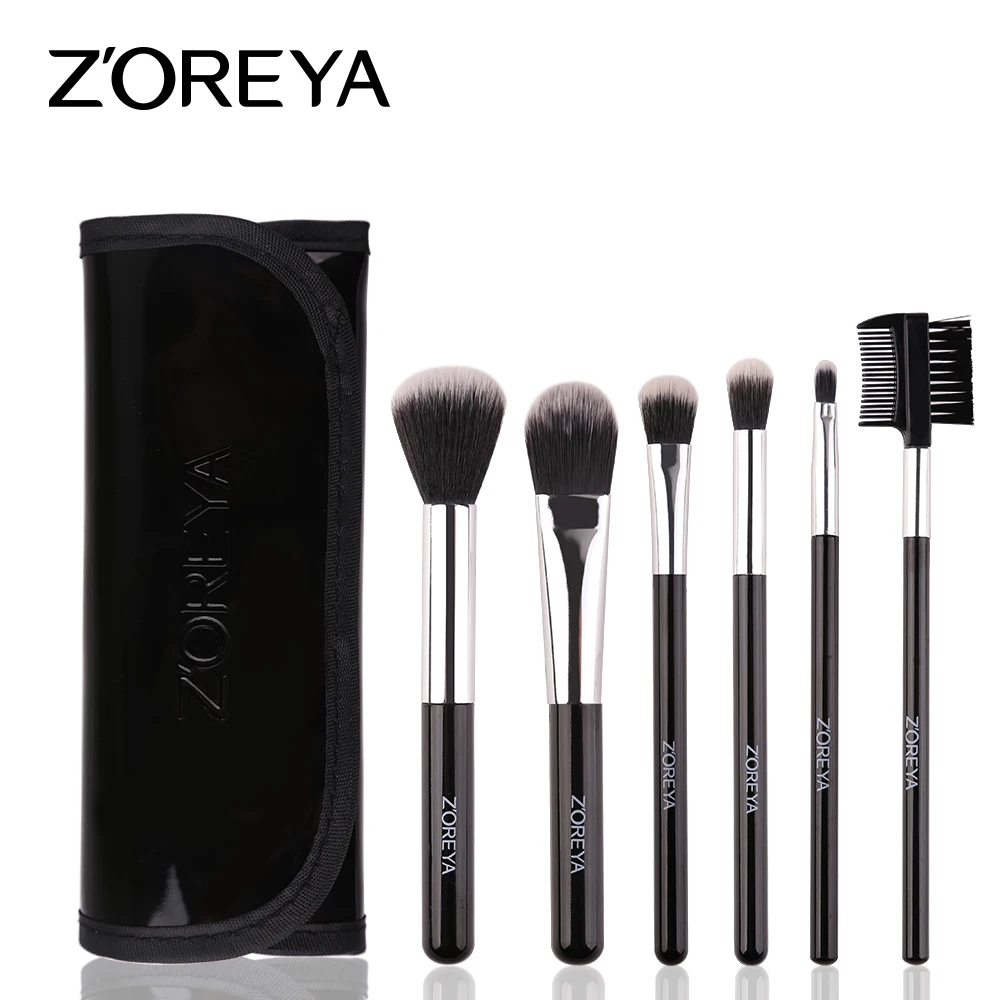 

ZOREYA New 6pcs/set Makeup Brushes Set Powder Eyebrow Blush Cosmetic Kit Makeup Brush Pincel Maquiagem Professional Completa