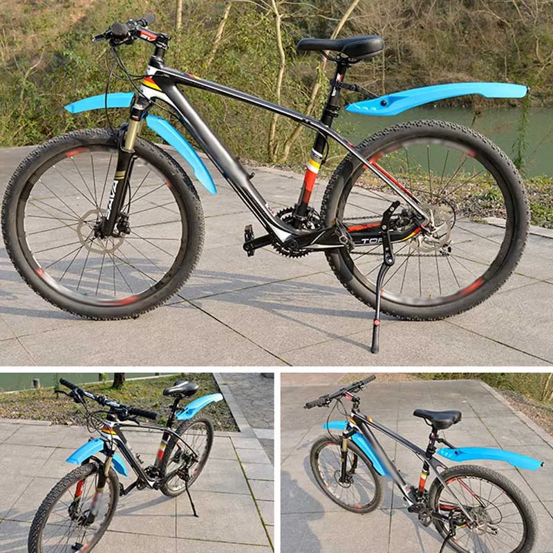 

26 Inch Soft Rubber Streamlined Bicycle Fender And Multi-angle Adjustment Front And Rear Mudguard Set ASD88