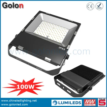 

Slim LED floodlights 100 watts die cast aluminum led flood light housing ce rohs certificated LED luminaire 100W DHL Fedex free