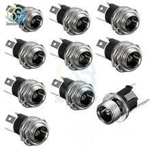 10Pcs DC Power Supply Jack Socket Female Panel Mount Connector 5.5mm 2.1mm Plug Adapter DC-022 DC-022B DC-025M 5.5 x 2.1mm цена 10Pcs DC Power Supply Jack Socket Female Panel Mount Connector 5.5mm 2.1mm Plug Adapter DC-022 DC-022B DC-025M 5.5 x 2.1mm цены онлайн