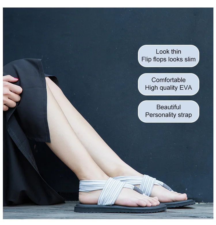 Новые брендовые модельные сандалии; женская летняя обувь; вьетнамки на плоской подошве с эластичным ремешком; Женская безопасная обувь для йоги; большие размеры 36-44