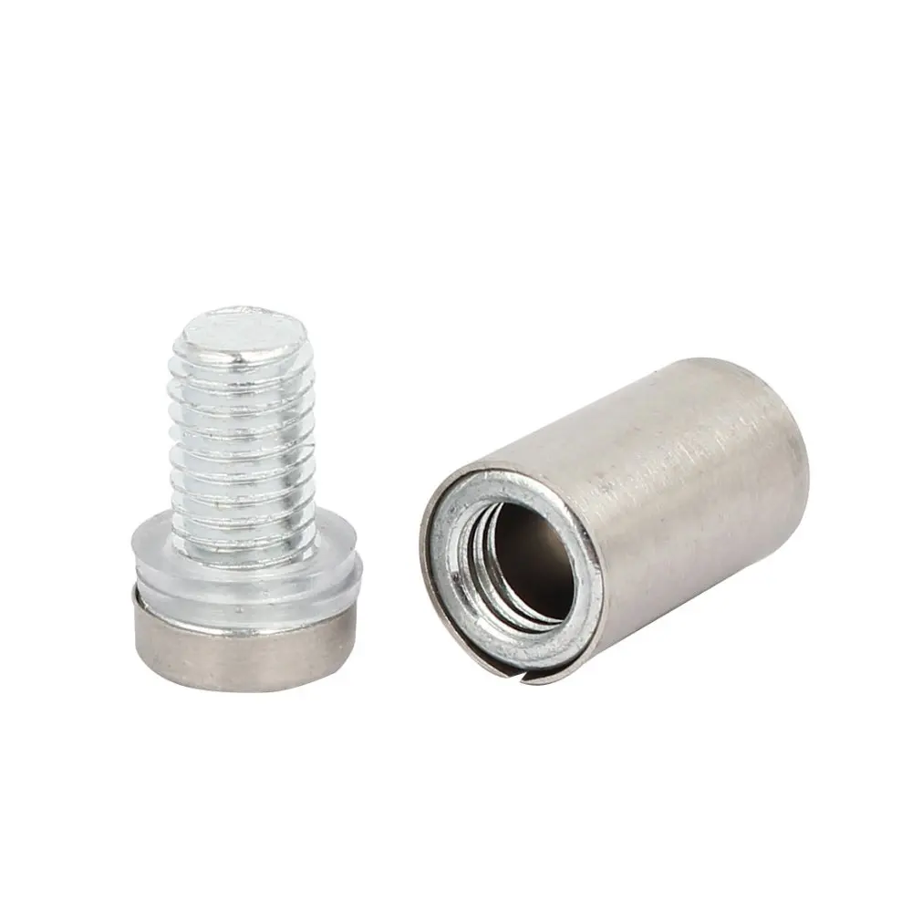 UXCELL 4pcs 12x25mm 16x25mm 50x19mm Stainless Steel Glass Table Spacers