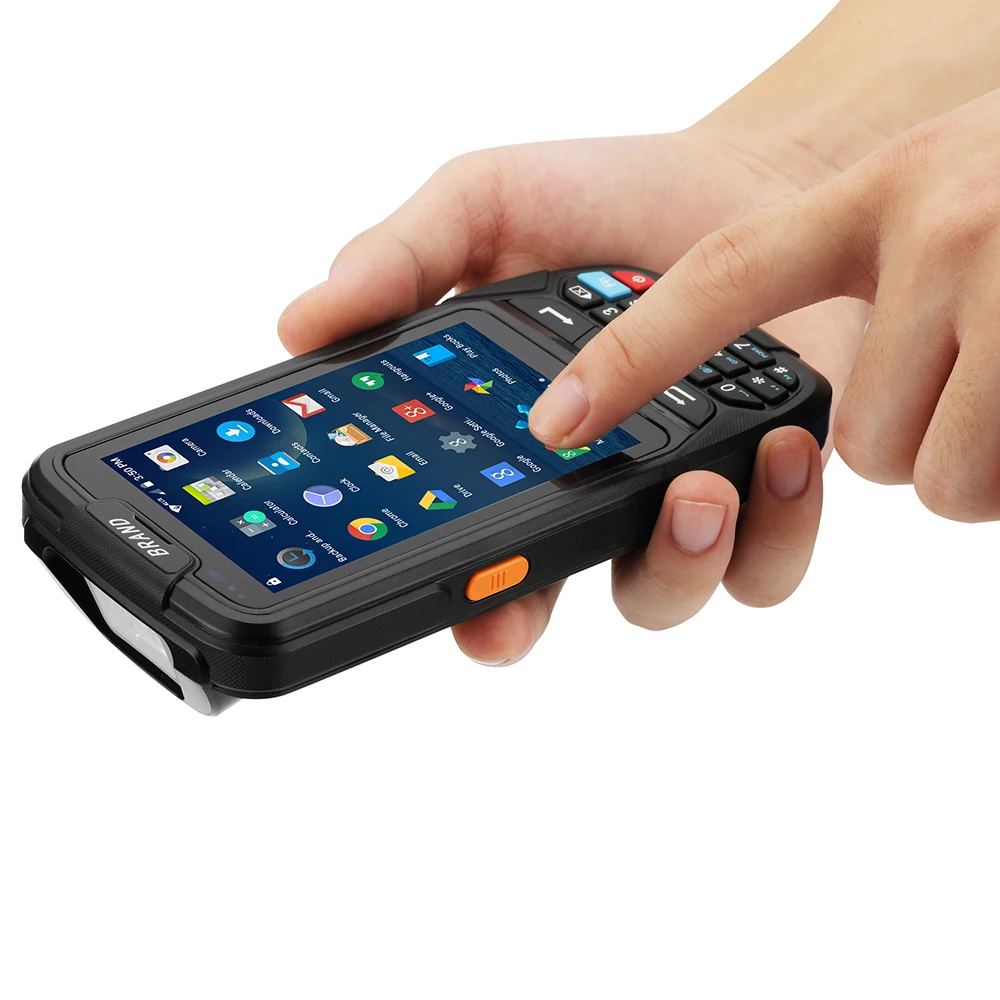 IssyzonePOS يده المحمولة الروبوت 7.0 PDA 1D 2D البيانات جامع POS محطة مع شاحن Wifi/بلوتوث/3G الباركود ماسحة