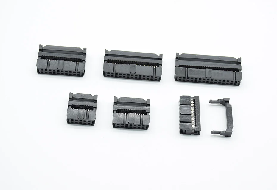 10sets FC-10P FC-14P FC-16P FC-20P/26P/30P/34P/40P IDC Socket 2x5 Pin Dual Row Pitch 2.54mm IDC Connector 10-pin cable socket