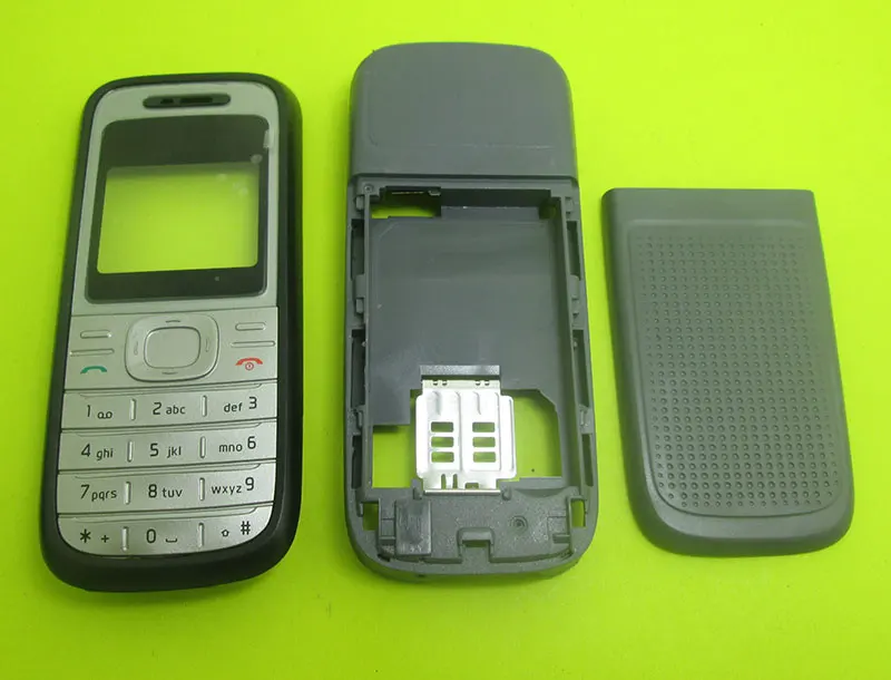 10 шт. Белый Черный Корпус Крышка батарейного отсека клавиатура для Nokia 1200 1208 и