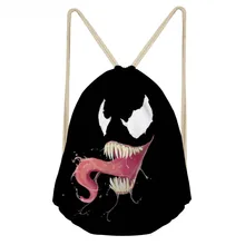 ThiKin Casual Boys Black Drawstrings Bags Fashion 3D Printed Man Ball Backpacks Softback Storage Students Beach Sack Bags