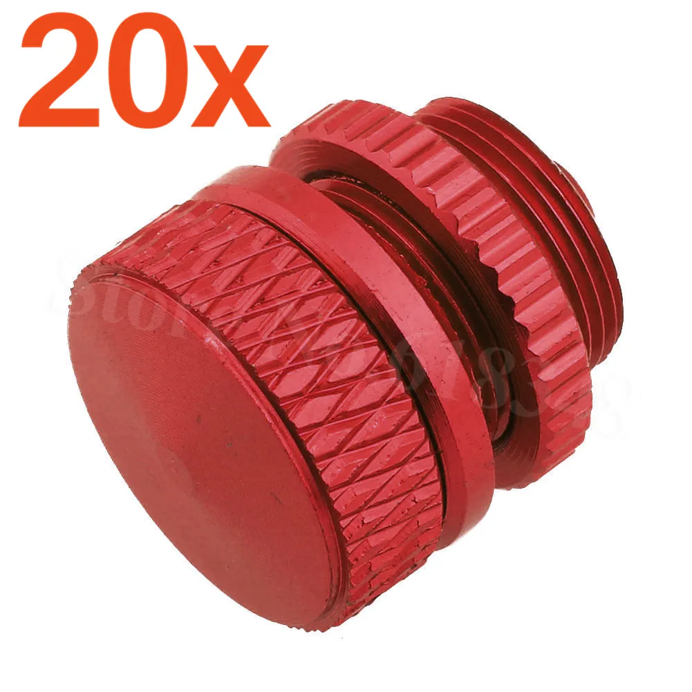 Aluminum Alloy Dual Twin Round Fuel Dot Switch For RC Airplane Smoke And Fuel Pipe High