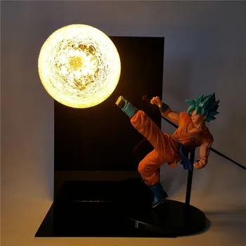 

Dragon Ball Z Super Saiyan Goku Led Table Lamp Goku Figurine DIY LED Flash Bulb Desk Lamp Display Toys for Kids Boys Christmas