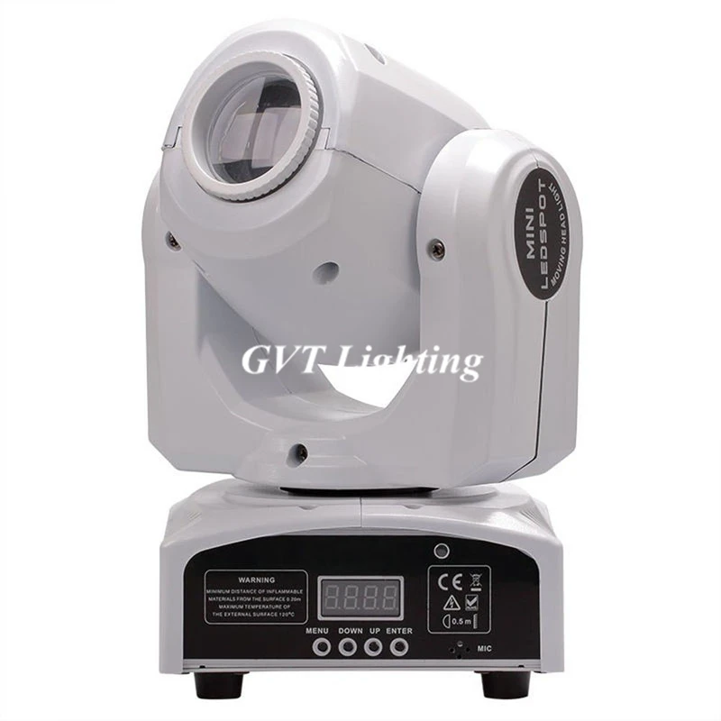 Высокая яркость мини движущийся головной свет белый чехол 30 Вт DMX Cree LED Gobo