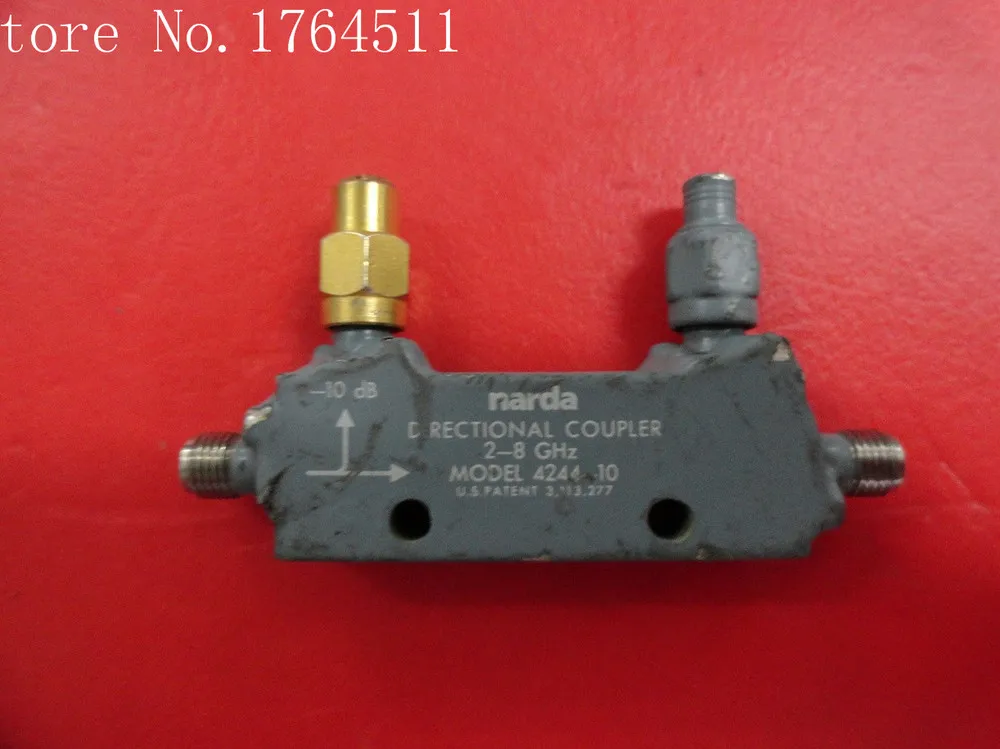

[BELLA] Narda 4244-10 2-8GHZ 10dB RF directional coupler SMA