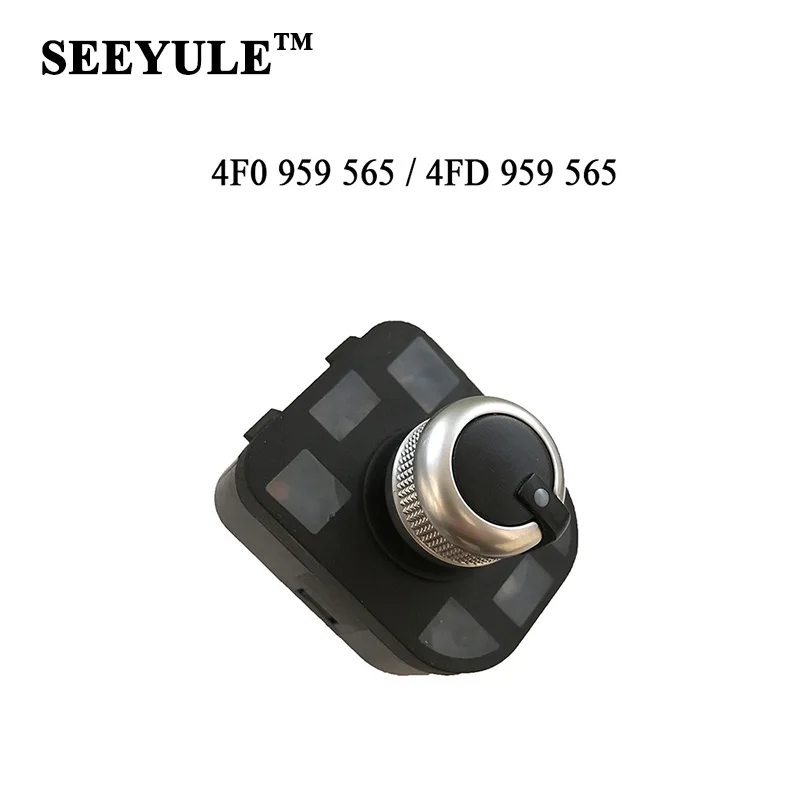 

1pc SEEYULE 4F0 959 565 / 4FD 959 565 Car Side Mirror Switch without Floding Rear Mirror Switch for Audi A6LC6