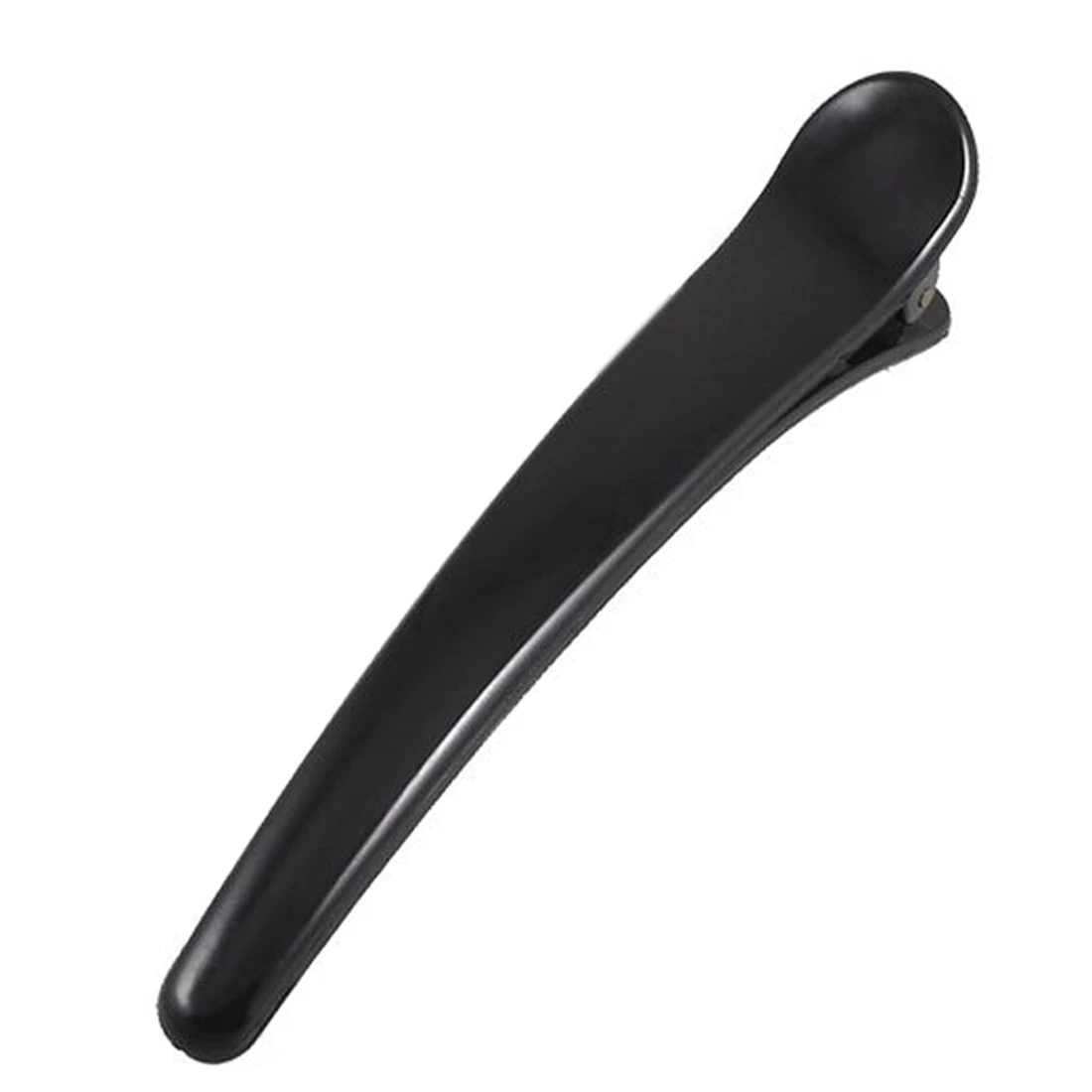 Black Plastic Prong Alligator Teeth Bows Hair Clips 10 Pcsin Hair