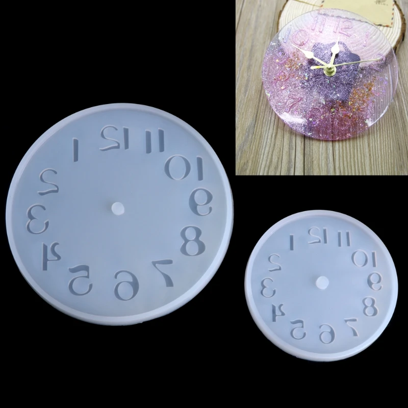 Шт. 2 шт. арабские цифры Силиконовые Diy Ювелирные изделия Плесень кулон часы в форме помады торт