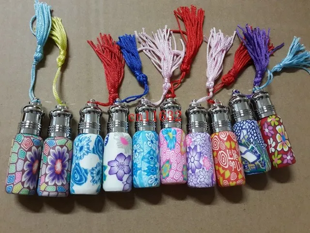 

200pcs/lot Free Shipping 6ML Empty Perfume Refillable Bottles Glass Essential Oil Roll On Roller Ball Polymer Clay Bottle