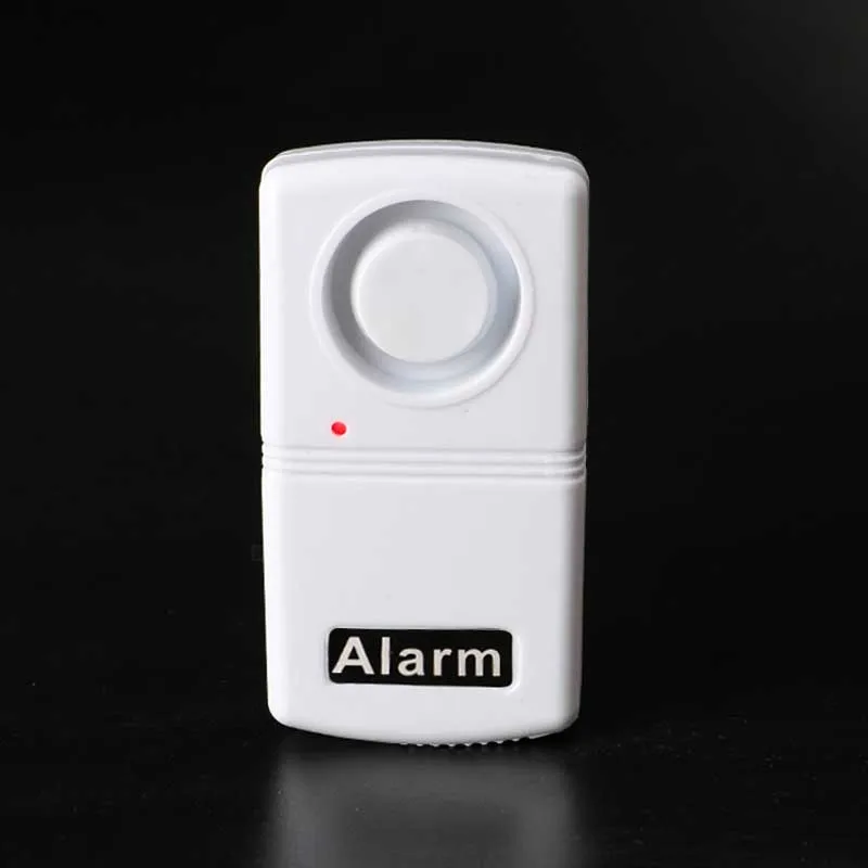 Мини-Противоугонная охранная сигнализация для самообороны, 120дБ, вибрационная сигнализация белого цвета для двери, окна, охранная сигнализация
