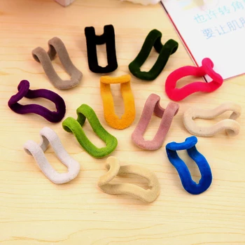 

10 pcs Home Creative Mini Flocking Clothes Hanger Easy Hook Closet Organizer Random Colors!