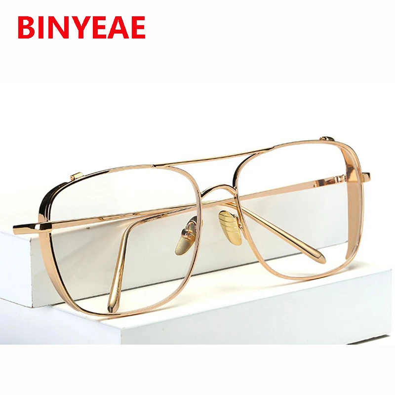 Oversized Square Clear Lens Gold Eyeglasses Frame Women Transparent Glasses Optical Myopia Spectacles Luxury Brand Eyewear|gold glasses frames|brand glasses frameglasses brand frame - AliExpress