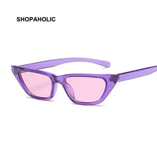 Lunettes De Soleil yeux De chat rétro violet, monture petite, monture, Oculos De Sol pour femmes, lunettes pour femme