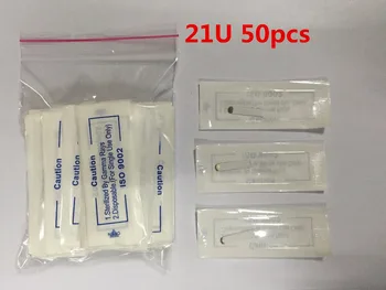 

21 U shape 50pcs Disposable Sterilized Tattoo Permanent Makeup Pen Machine Needles Tips for Eyebrow lip Hot