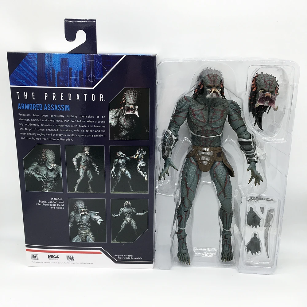 Kopen In Voorraad 26cm Originele NECA De Predator Gepantserde Assassin PVC Action Figure Collectible Model Toy Kerstcadeau