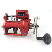 YUMOSHI Левая Правая рука литой барабан колеса 12 подшипников Рыболовная катушка с электрической глубина подсчета мультипликатор