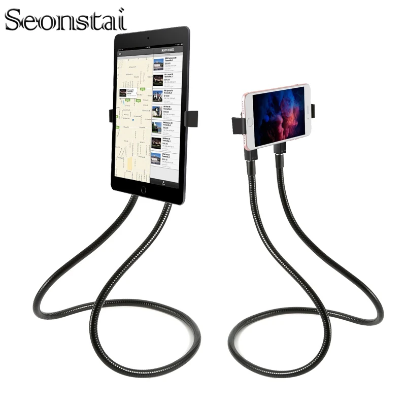 

Lazy Hanging Neck Phone Holder Stand For iPhone Desk 360 Degree Rotation Phone Necklace Mount Bracket Cell Phone Holder Stand