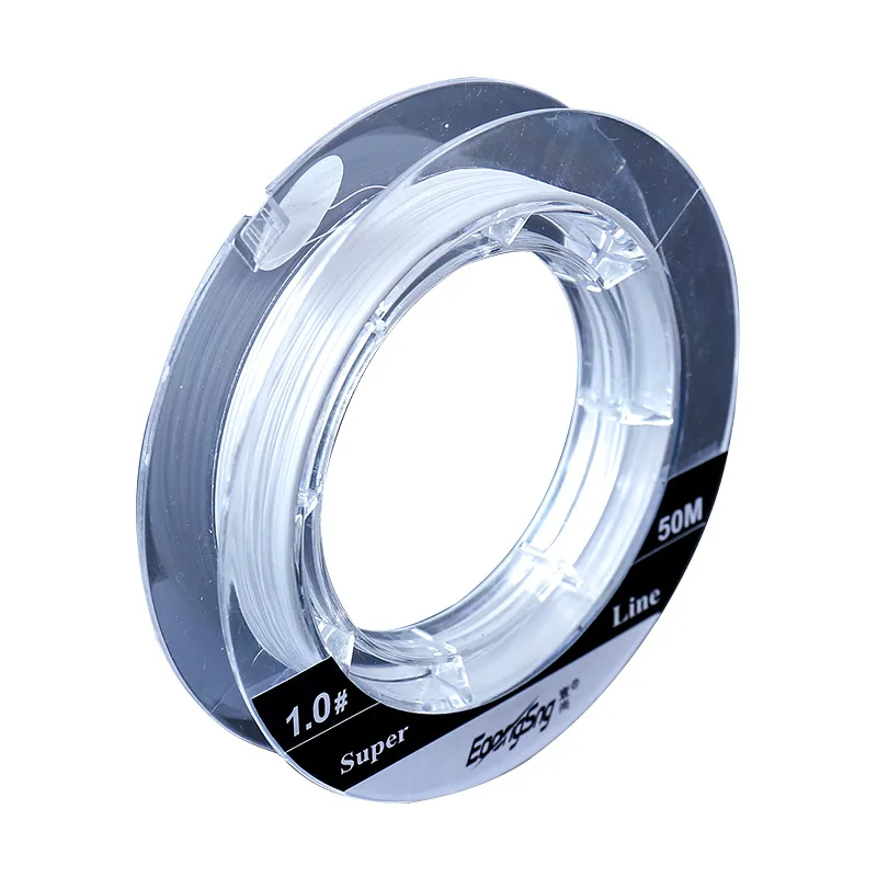 Fishing Leader 50M Nylon and PE Synthesis Line 9 Strands Fluorocarbon Fishing Line Multifilament Fly Fishing Line jooyoo Brand