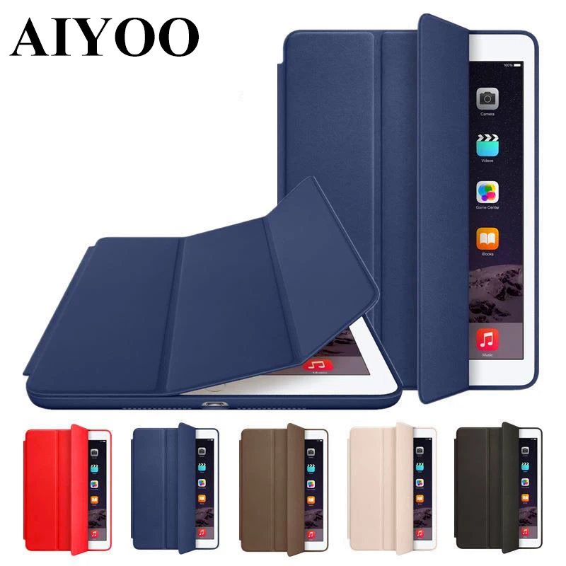 For 2017 New IPad 9 7 Tablet Ultra Thin Magnetic Folding Smart PU Leather Cover Funda