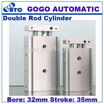 

GOGO High quality double acting dual rod piston air pneumatic cylinder CXSM 32-35 32mm bore 35mm stroke with slide bearing