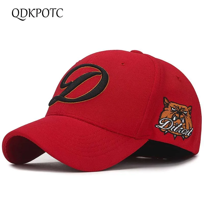 QDKPOTC 2019 Новый сезон: весна–лето эластичной ткани вышивка бейсболки модные Для мужчин Для женщин шляпа Открытый переместить Для мужчин t