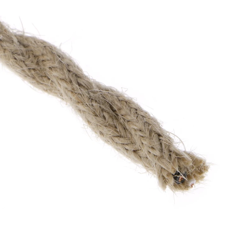 5 M 2x0.75 Vintage Rope Twisted Electric Wire Retro Hemp Braided Electric Cable 5 M 2x0.75 Vintage Rope Twisted Electric Wire Retro Hemp Braided Electric Cable