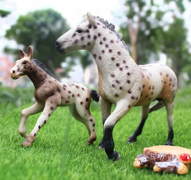 Original Wild Animal model Ranch horse Toy set in action Figures