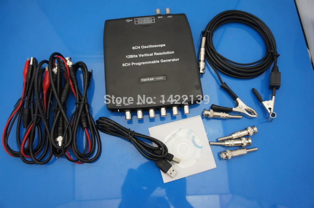 

Hantek1008C 8CH USB Auto Scope/DAQ/8CH Programmable Generator