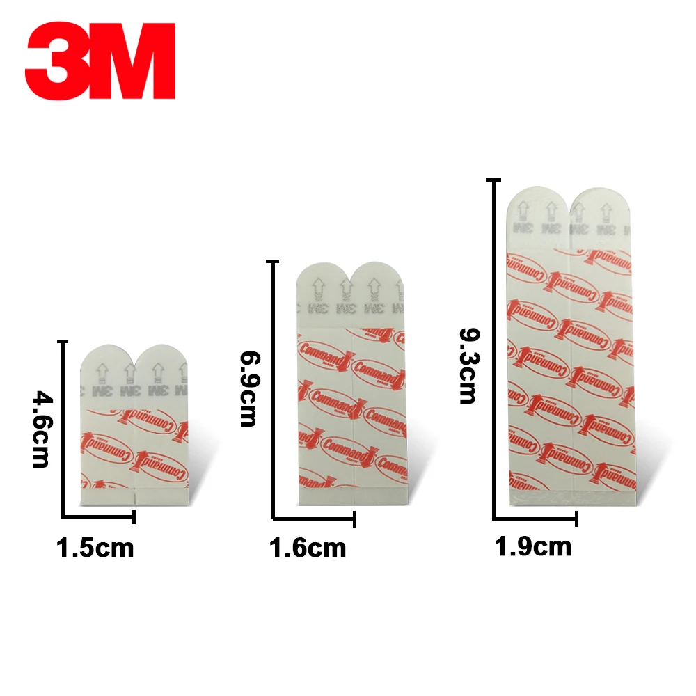 3m Command Removable Adhesive Utility Wall Strips Refill Adhesive  Tape,plastic, White,medium Size 6.9cm*1.6cm - Hooks - AliExpress