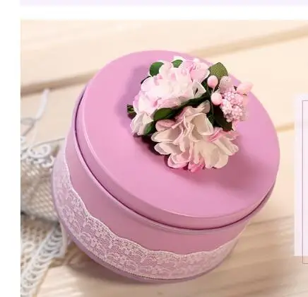 

20pcs/lot free shipping creative style wedding candy box romantic lace tin chocolate box valentine gift box 4colors