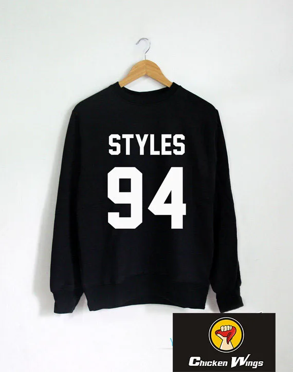 Harry estilos sudadera estilos 94 manga larga cuello