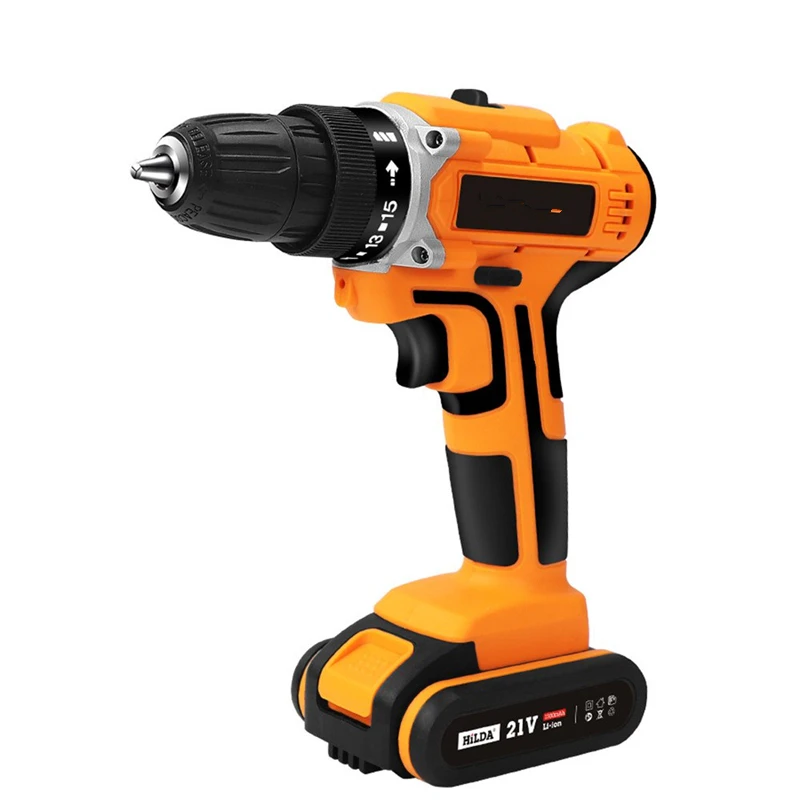 

12V/16.8V/21V Electric Drill with Rechargeable Lithium Battery Screwdriver Cordless Two-speed Power Drills Woodworking Home DIY