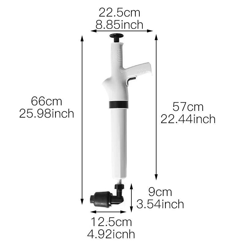 Online Hochdruck Luft Drain Blaster Gun Ablauf Clog Dredge Tools Für Küche Waschbecken Rückstände Entfernung Bad Einstecken Saug Maschine