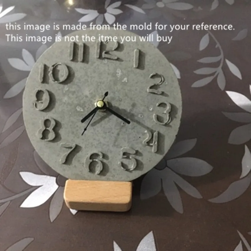 

DIY Craft Watch Resin Cement Mold Concrete Clock Silicone Mold Clay Mould