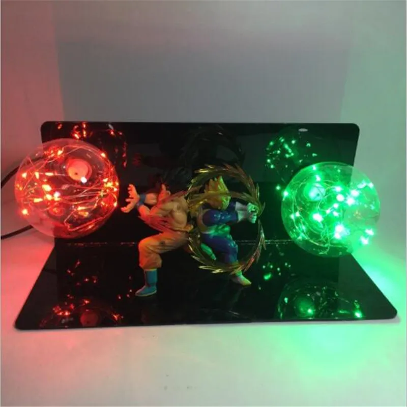 Leedome Dragon Ball Z экшн фигурка Goku Vegeta настольный ночник Дисплей игрушка освещение для