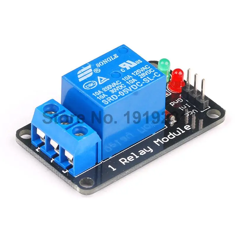 20PCS 1 Channel 5V Relay Module lamp Low level for SCM Household