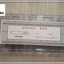 400 шт Chainda 1,0 мм Диаметр пружины из нержавеющей стали для ремонта часов