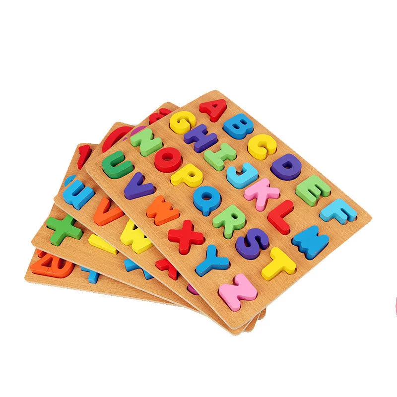 New Wooden Baby Toys Numbers and letters Jigsaw Puzzle Educational | Игрушки и хобби